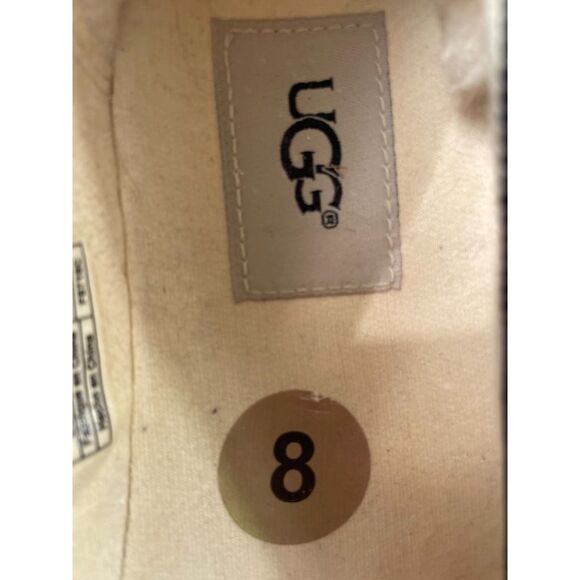 Women's UGG Leopard Slip-On Calf Hair Comfort Loafer Flats Size 8 - Picture 7 of 9